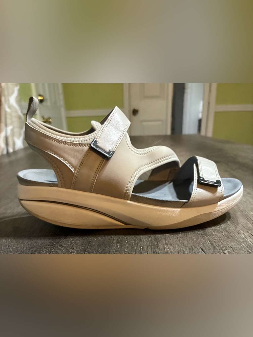 Women’s MBT Aza Sandal Taupe size 9
